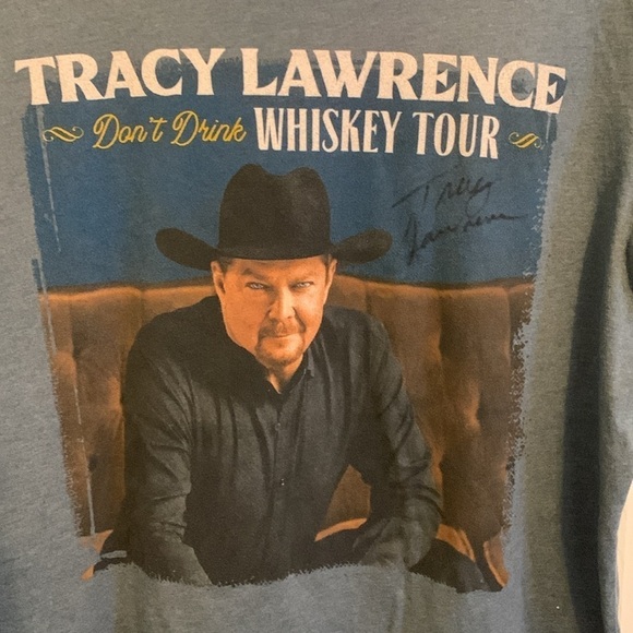 Bella Canvas Blue Tracy Lawerence T-Shirt Size L #377 - Picture 2 of 8